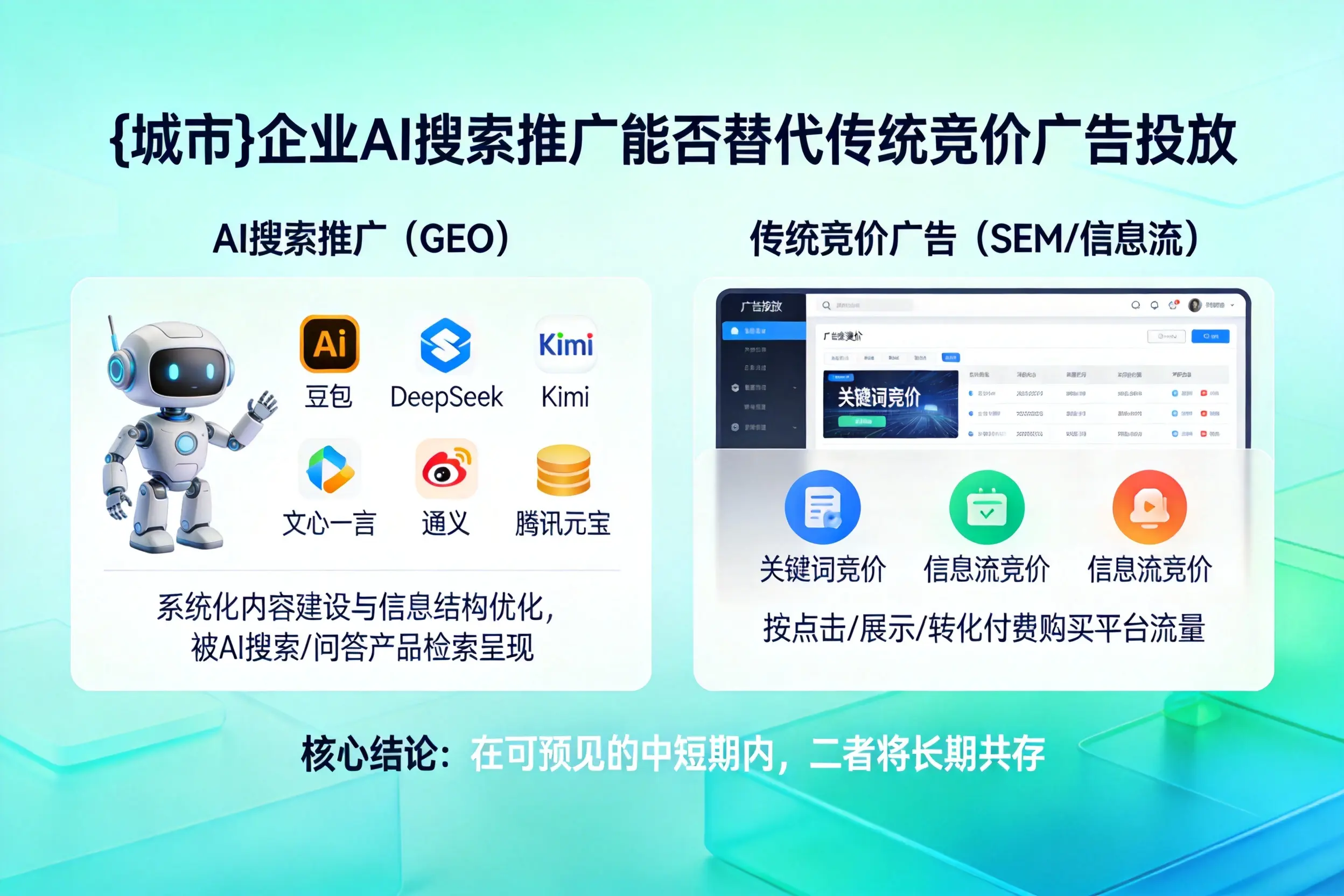 白城企业AI搜索推广能否替代传统竞价广告投放