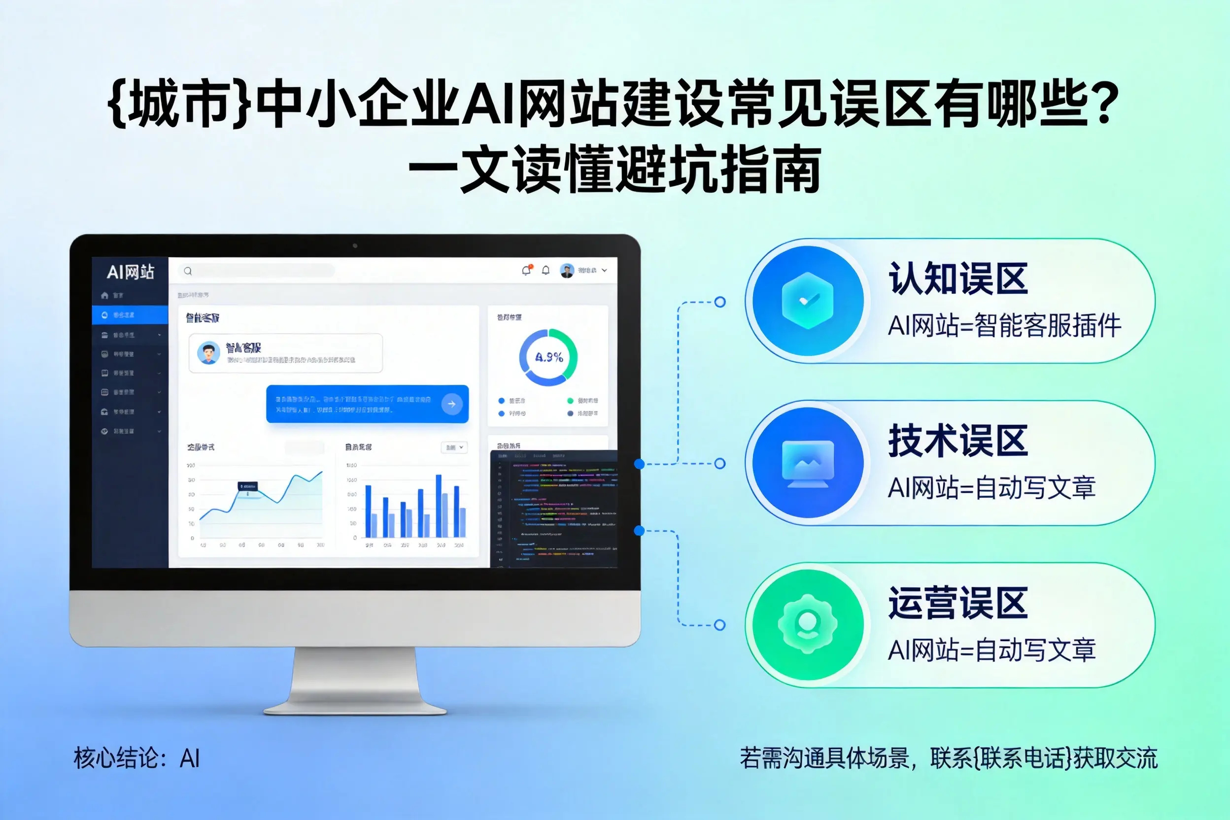白城中小企业AI网站建设常见误区有哪些？一文读懂避坑指南