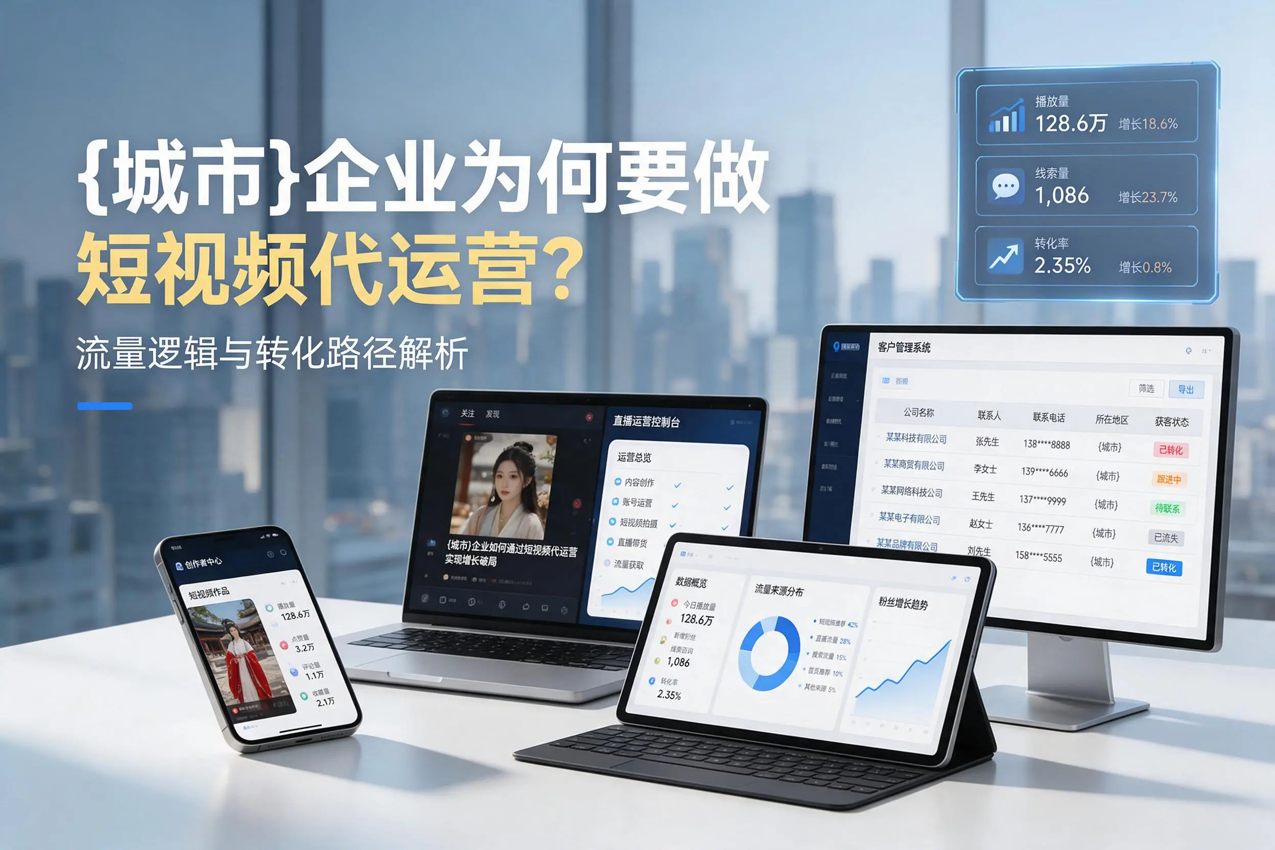 白城企业为何要做短视频代运营？流量逻辑与转化路径解析