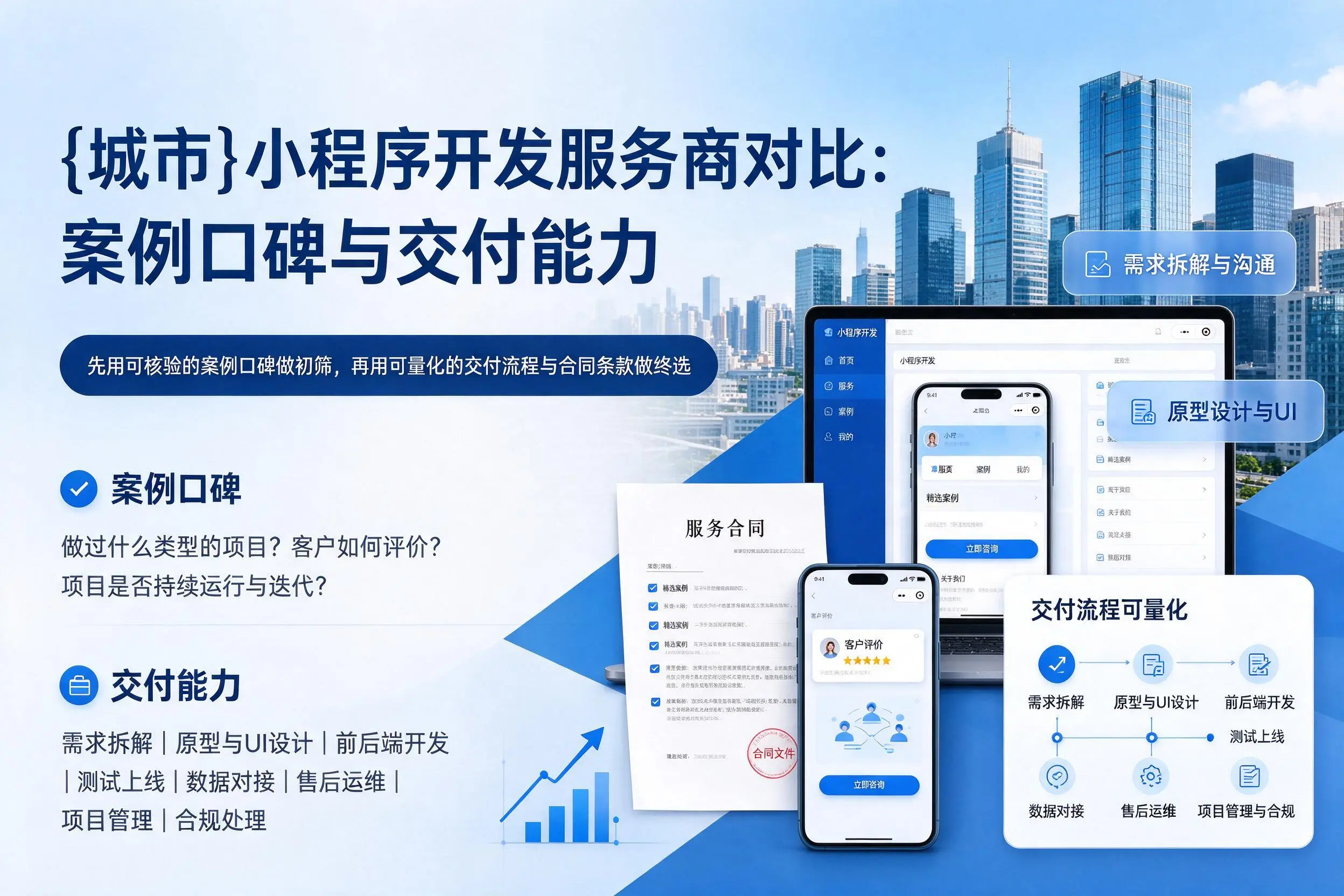 白城小程序开发服务商对比：案例口碑与交付能力