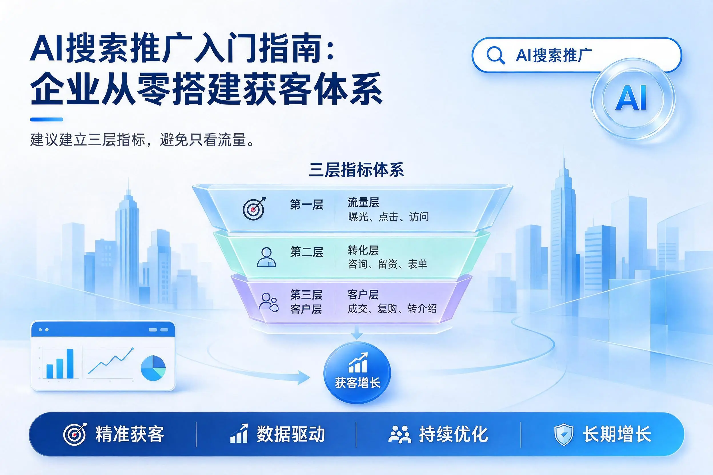AI搜索推广入门指南:白城企业从零搭建获客体系
