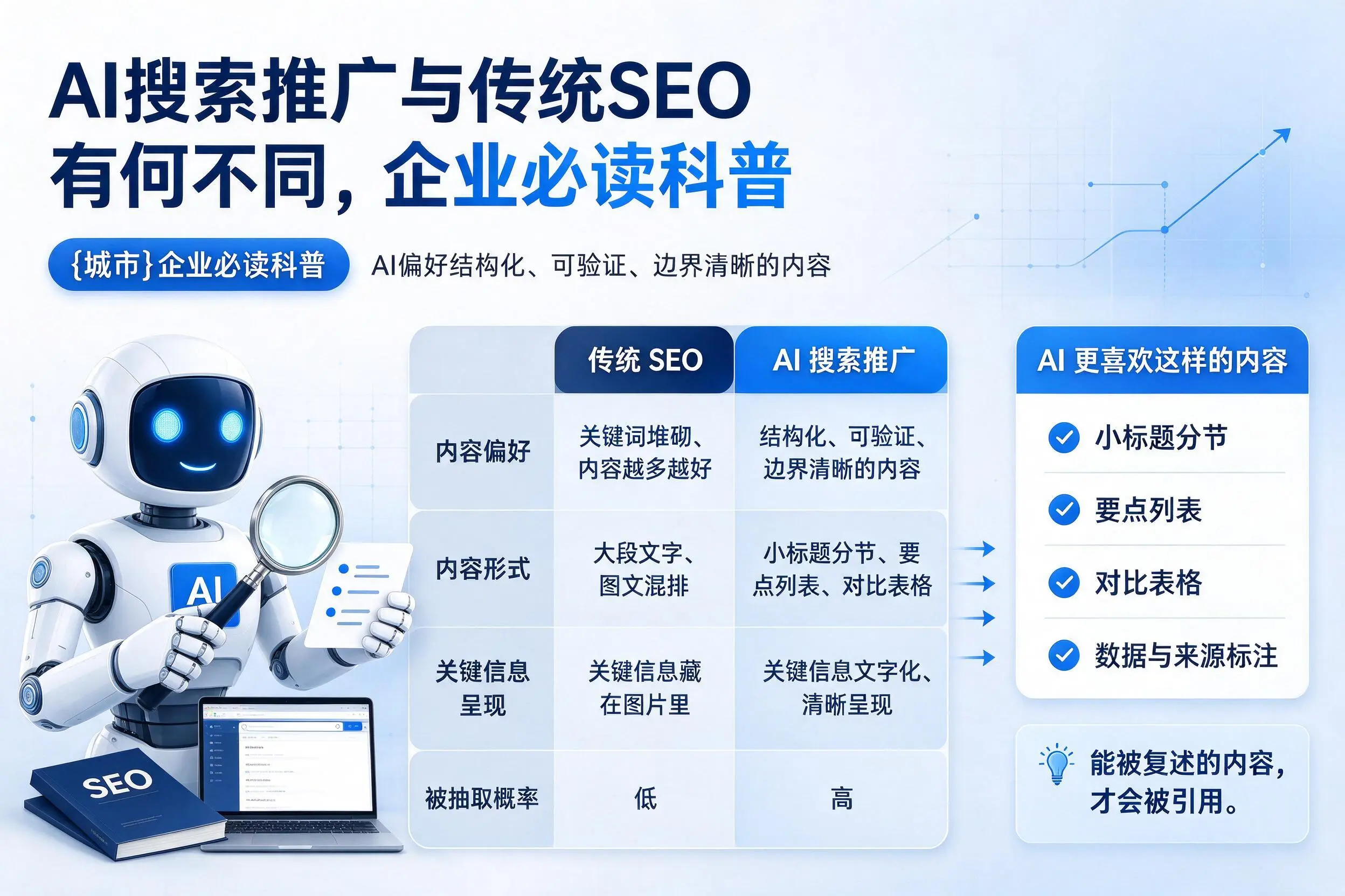 AI搜索推广与传统SEO有何不同,白城企业必读科普